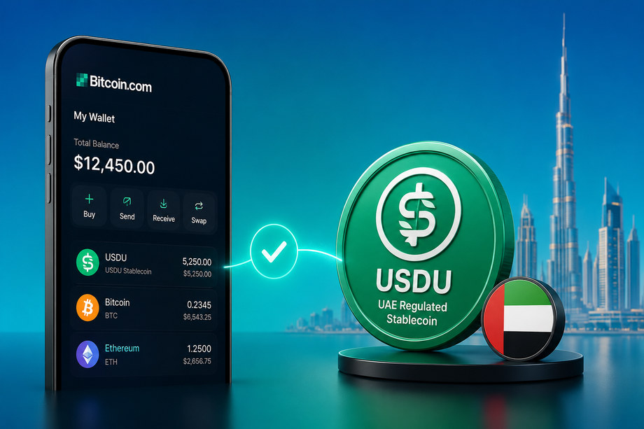 Bitcoin.com Adds UAE-Regulated USDU Stablecoin to Self-Custodial Wallet