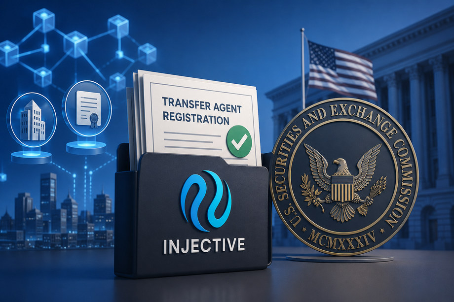 Injective Affiliate Secures SEC Transfer Agent Status for Tokenized Securities