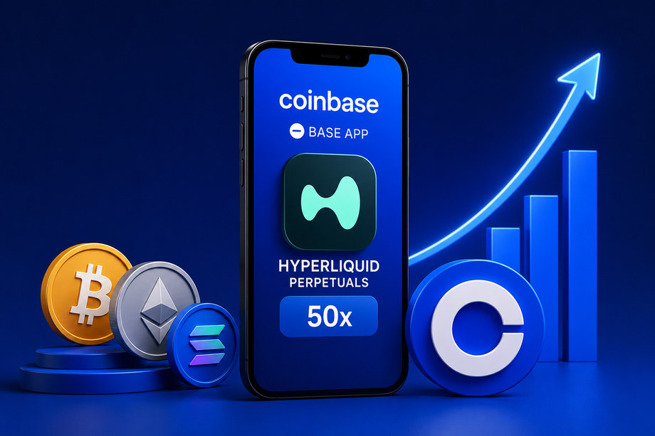 Coinbase Integrates Hyperliquid Perpetuals Into Base App With Up to 50x Leverage