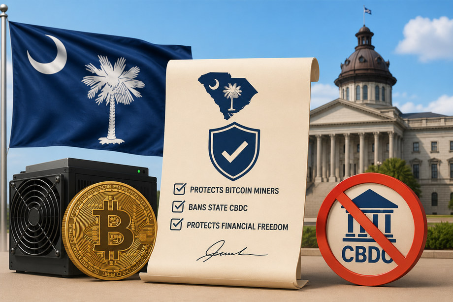 South Carolina Enacts Landmark Pro-Crypto Law Protecting Miners and Banning CBDCs