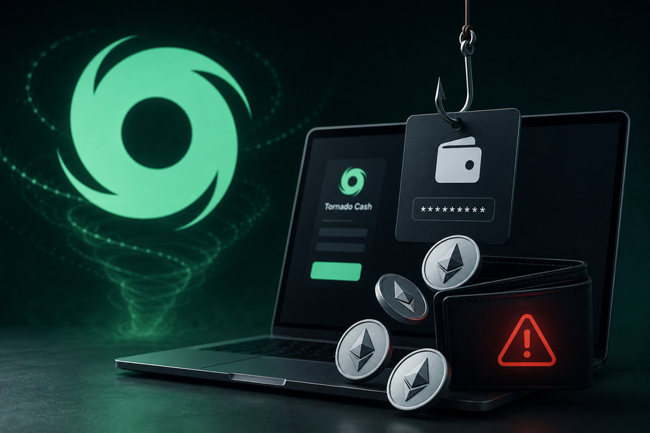 Ethereum User Loses Over 1,000 ETH After Tornado Cash Bookmark Leads to Phishing Site