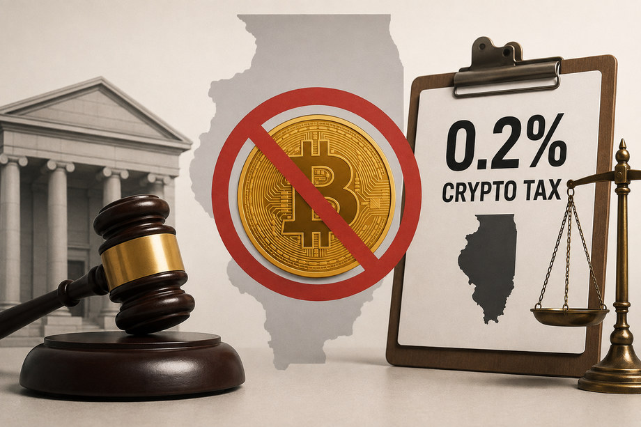 Crypto Trade Groups Sue Illinois Over 0.2% Digital Asset Tax Set for 2027