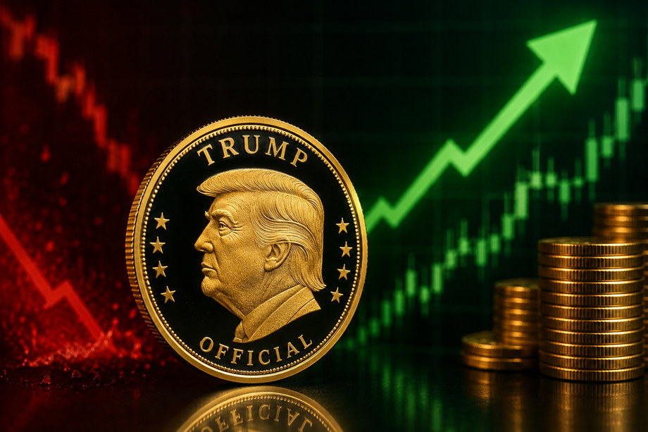 TRUMP Memecoin Climbs 10% Amid Volatility as Real Trump Coins Denies GOLD Token Ties