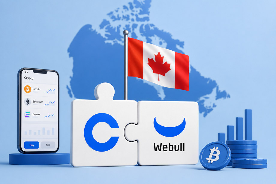 Coinbase Extends Webull Partnership for Crypto Services in Canada