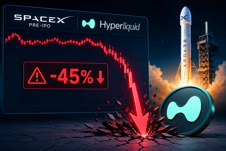 SpaceX Pre-IPO Contract Flash Crashes 45% on Hyperliquid