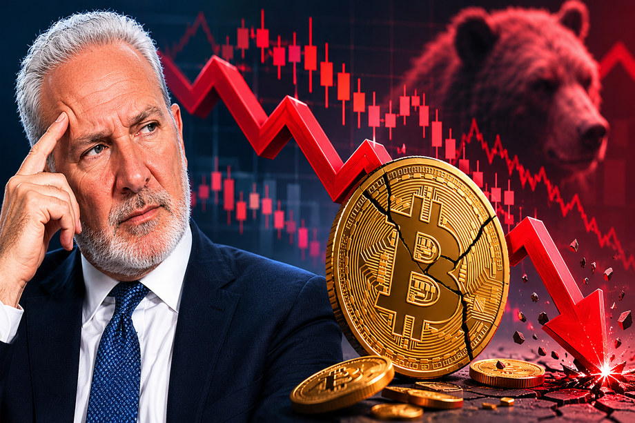 Peter Schiff Warns Bitcoin Crash May Signal Trouble Ahead for Risk Assets
