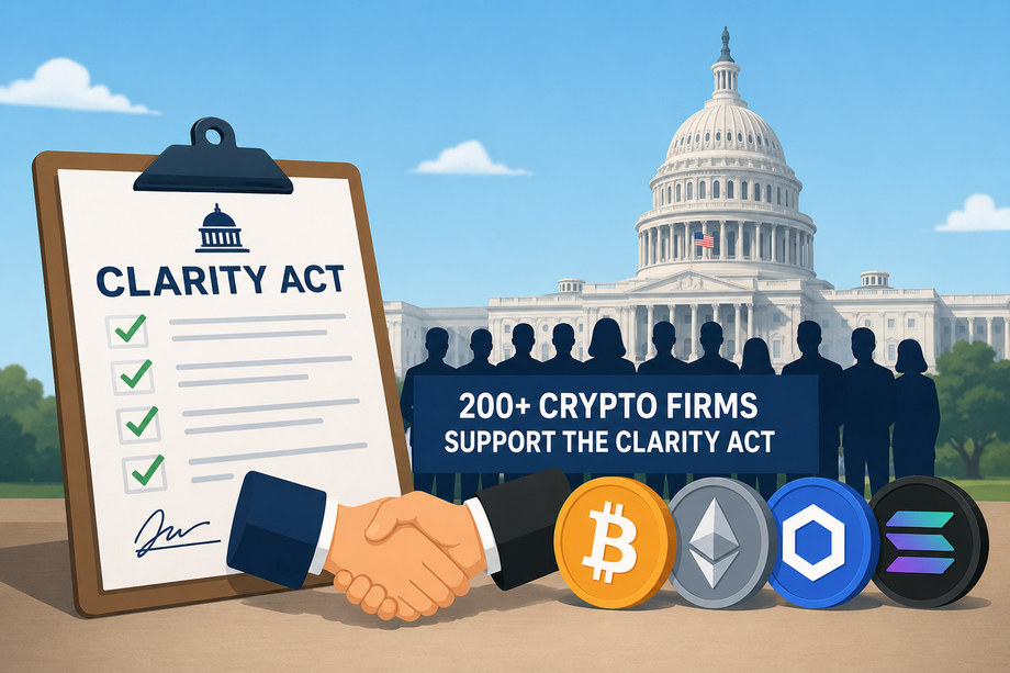 Over 200 Crypto Firms Urge Senate to Pass CLARITY Act Before Window Closes