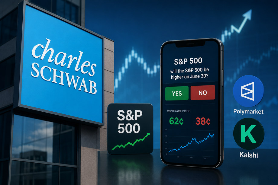 Charles Schwab Launches SP 500 Prediction Markets to Challenge Kalshi and Polymarket