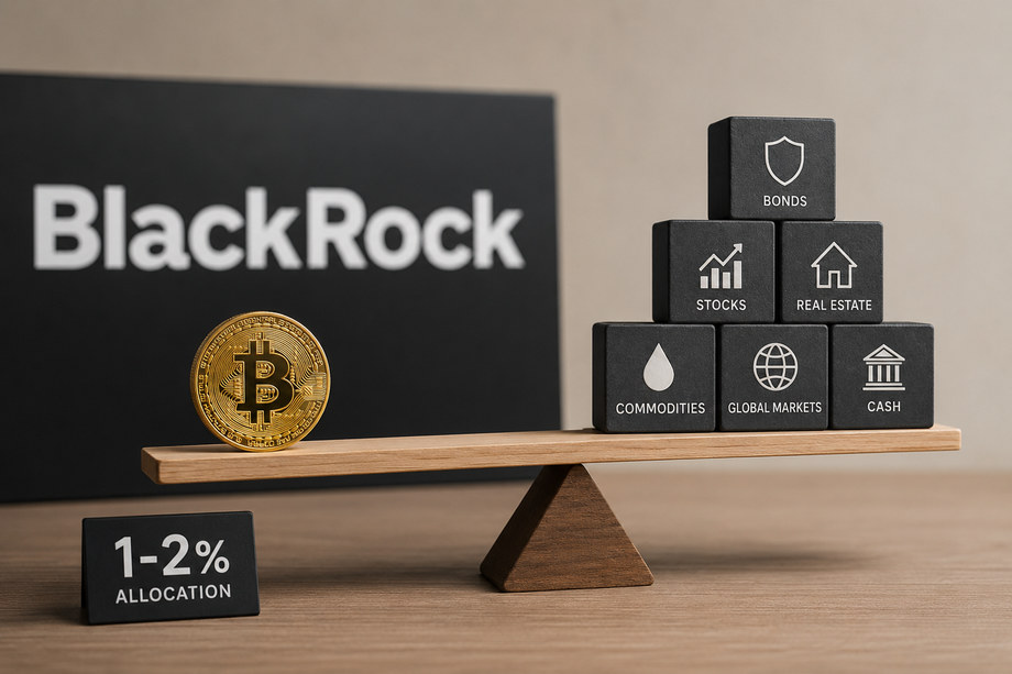 BlackRock Positions Bitcoin as Complementary Diversifier With 1-2% Allocation