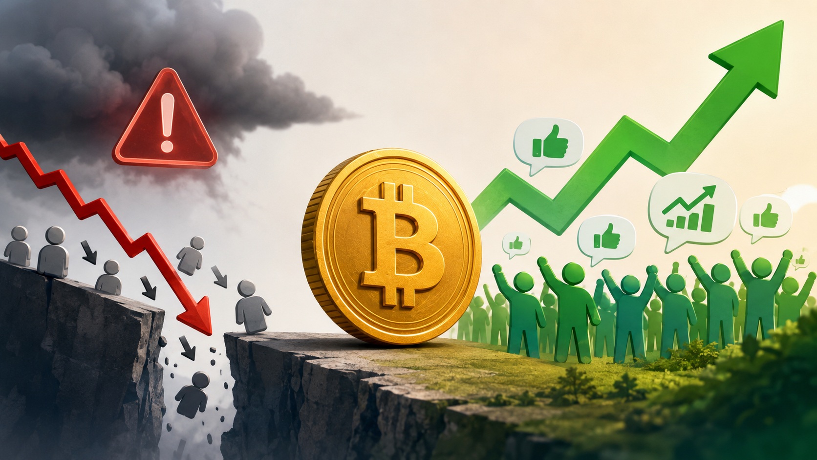 Bitcoin Loses 245K Holders in 5 Days &mdash; Santiment Flags Bullish Setup Amid Social Hype