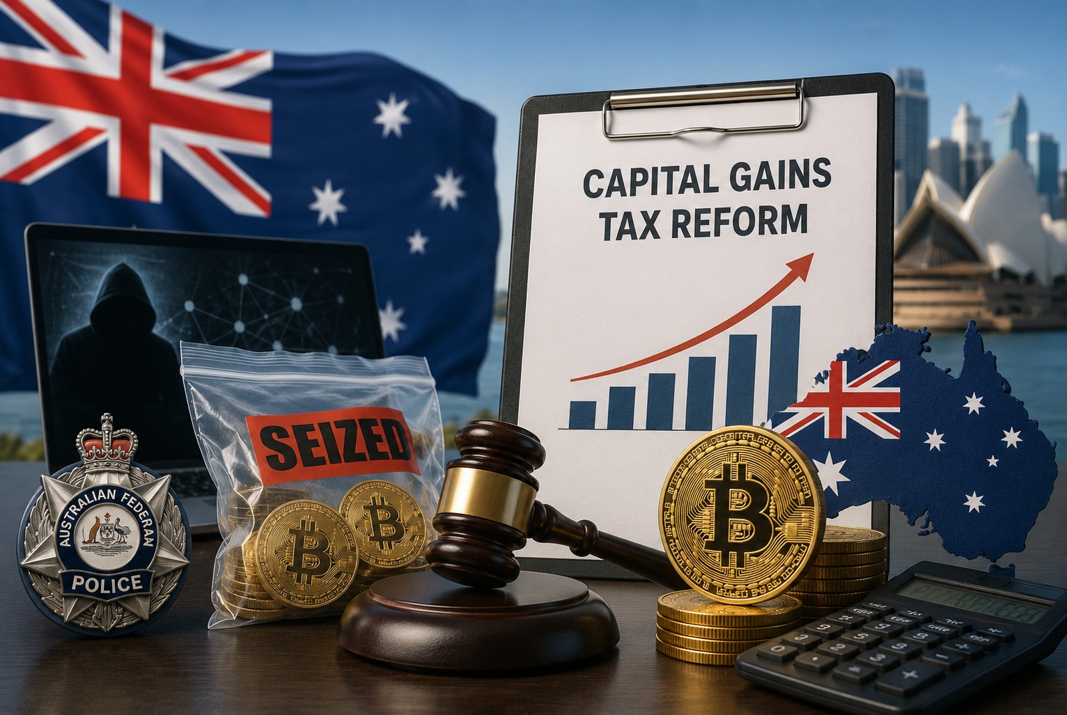 Australia Weighs Crypto Tax Overhaul as Police Seize Millions in Major Darknet Bitcoin Bust