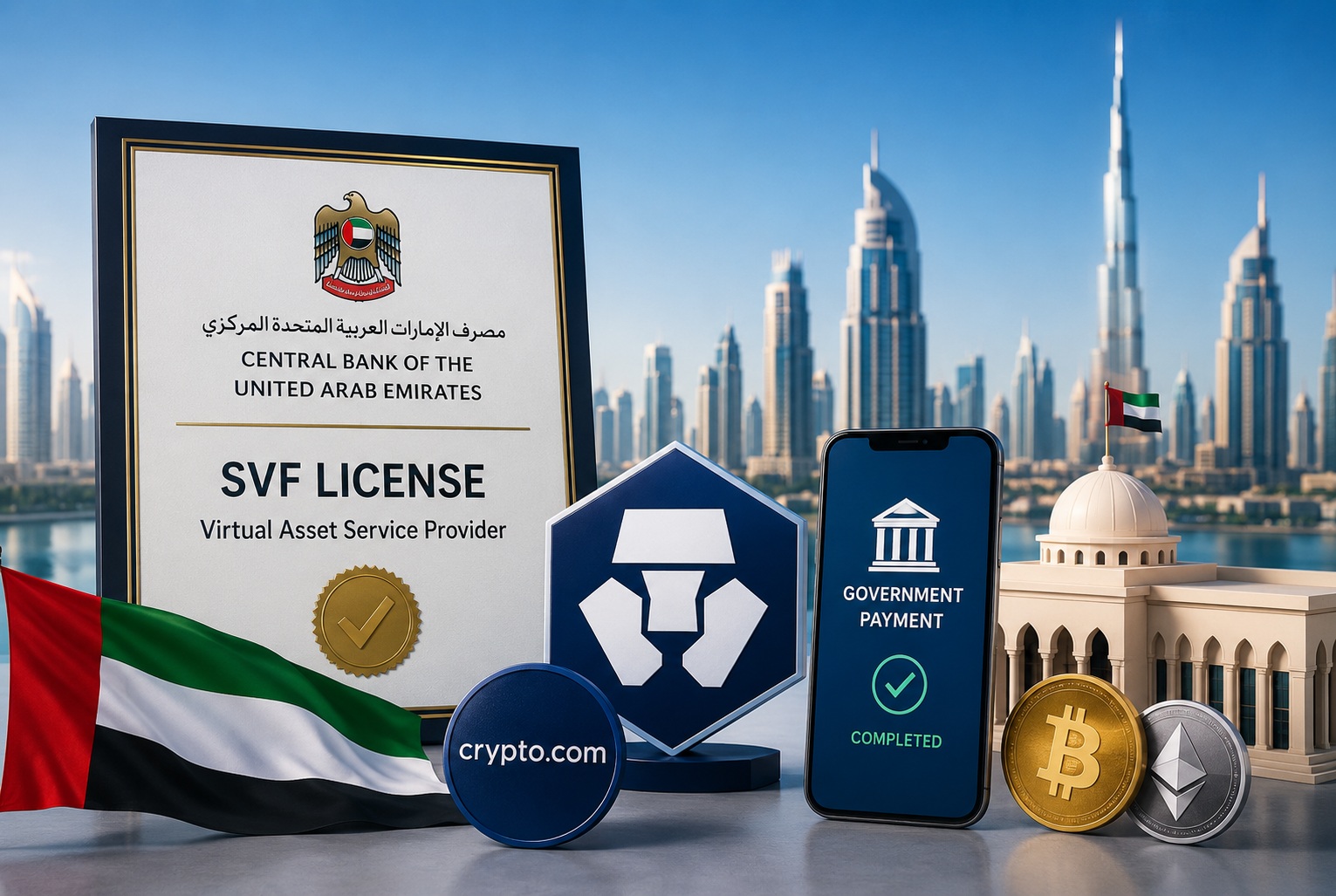 Crypto.com Becomes First Crypto Firm to Secure UAE Central Bank SVF License