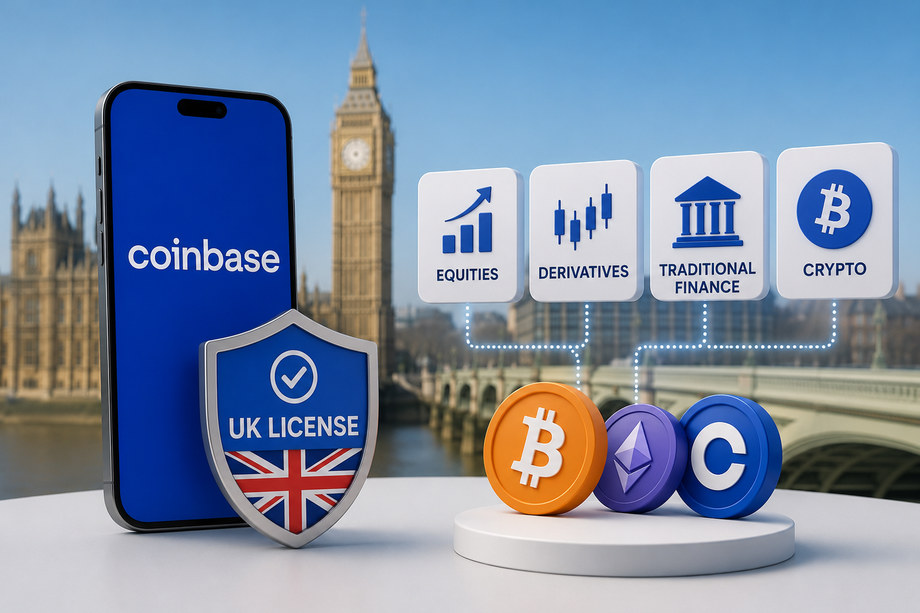 Coinbase Secures UK License for Stocks and Derivatives Trading
