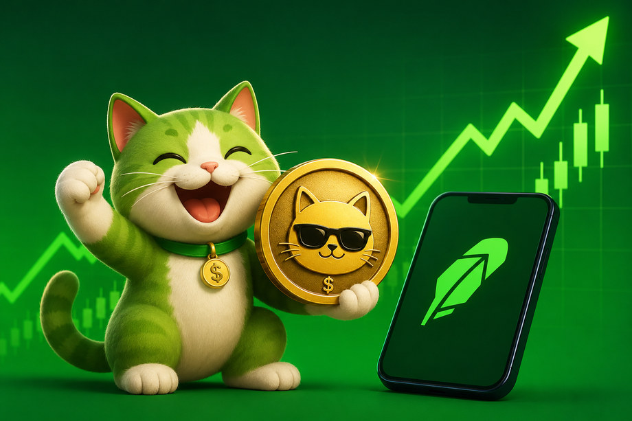 CASHCAT Memecoin Surges Over 1100% After Robinhood CEO Endorsement