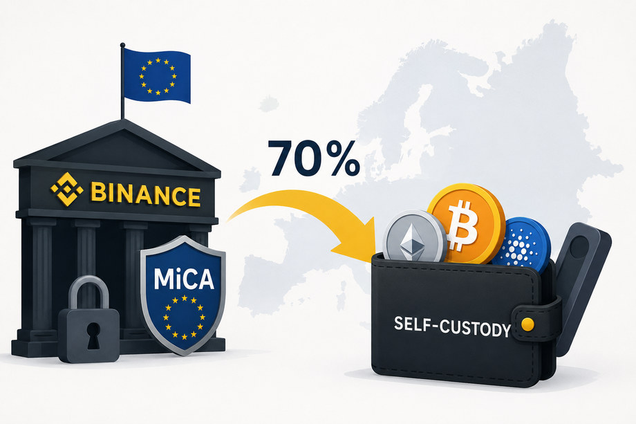 Binance Reports 70% EU Withdrawals Move to Self-Custody Following MiCA Rules