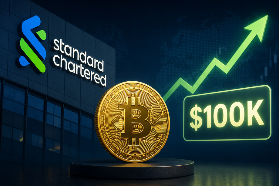 Standard Chartered Holds $100,000 Bitcoin Target Despite Strategy Sales