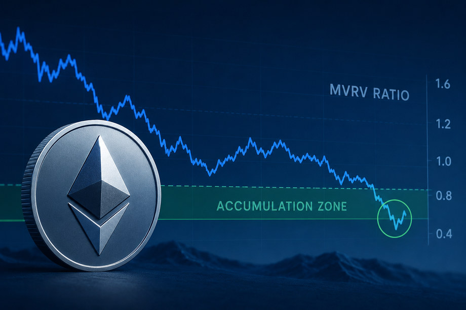 Ethereum MVRV Ratio Drops Below 0.8 Marking Potential Accumulation Phase