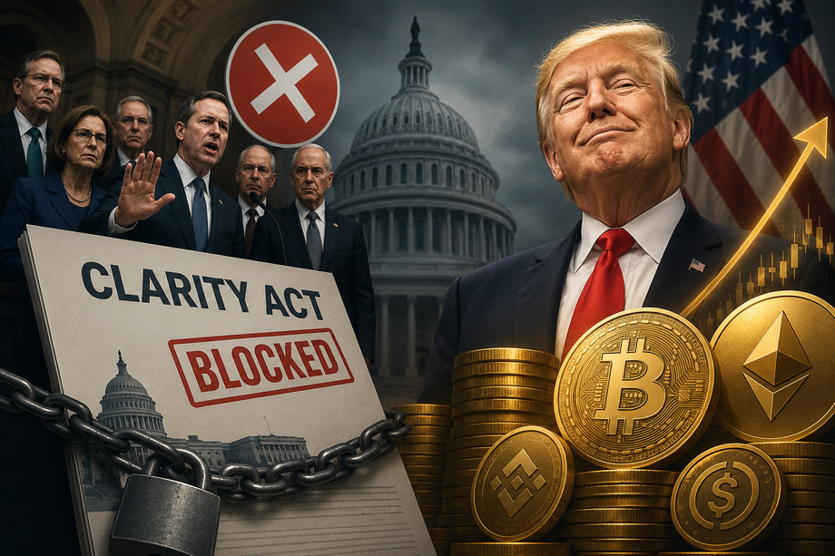 Senate Democrats Intensify Fight Against CLARITY Act Over Trump Crypto Earnings
