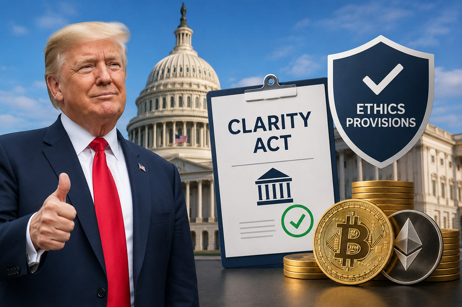 Trump Backs Ethics Rules, Clearing Path for Senate Vote on CLARITY Crypto Bill