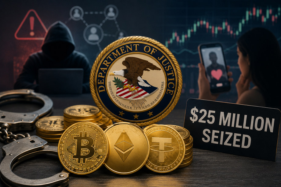 U.S. Authorities Seek Forfeiture of $25 Million in Crypto from Romance and Investment Scams