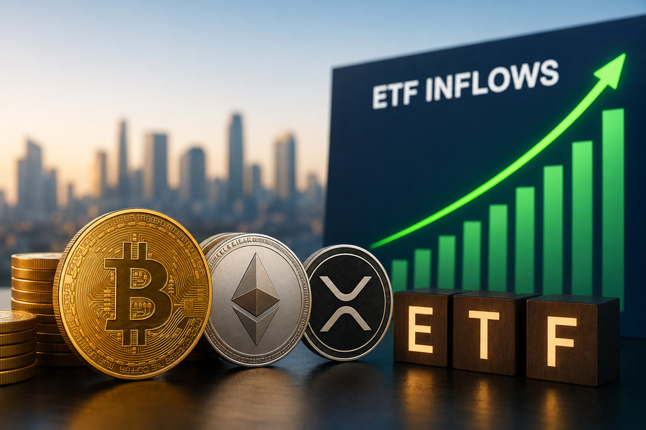 Bitcoin and Ethereum ETFs Attract Nearly $1 Billion in Fresh Capital Amid Renewed Institutional Demand