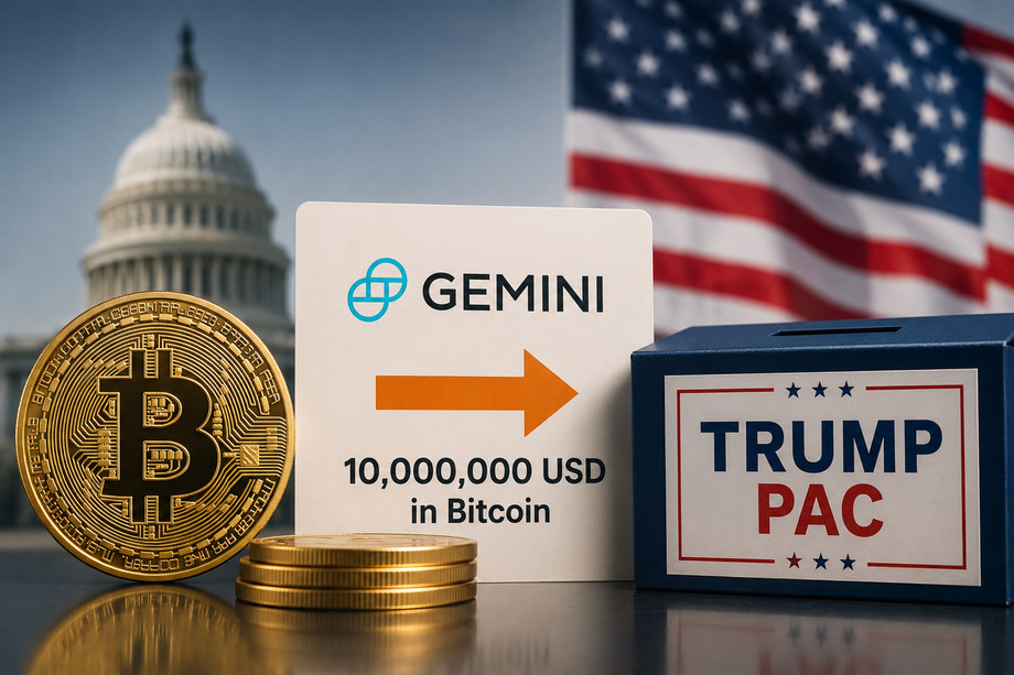 Gemini Donates $10 Million in Bitcoin to Pro-Trump Super PAC Amid CFTC Settlement Review