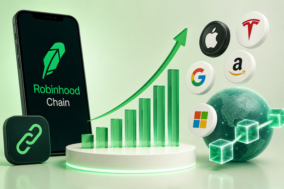 Robinhood Chain Tokenized Stocks Surge Fivefold to $70 Million as Trading Volumes Expand