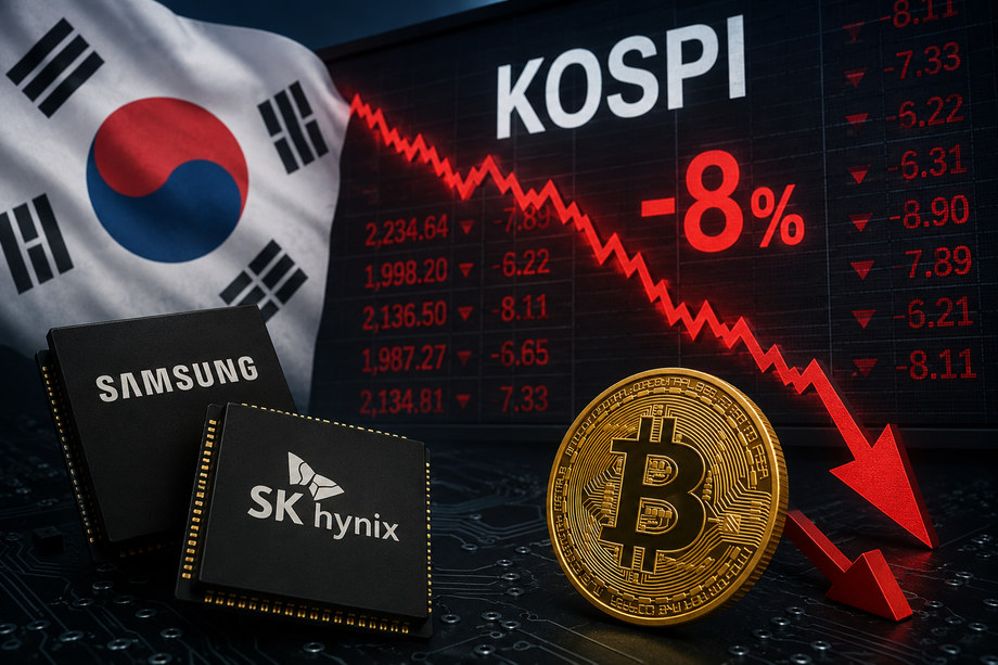 KOSPI Plunges Nearly 11% as Samsung and SK Hynix Lead Sharp Chip Selloff