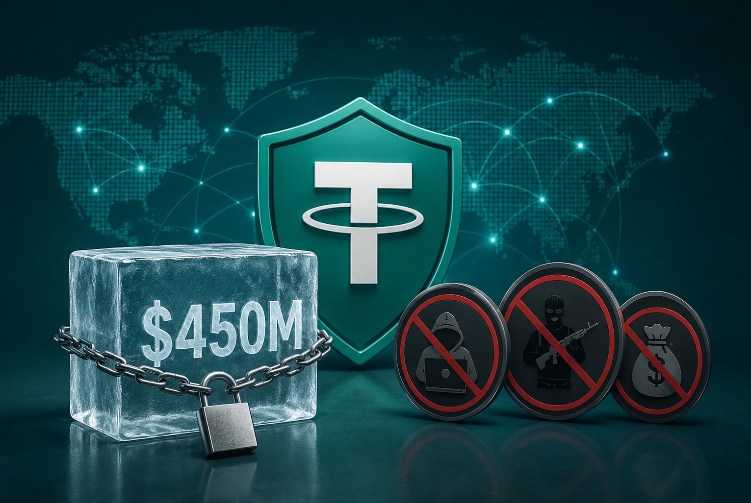 T3 Crime Unit Freezes $450M in Illicit Crypto Funds Tied to Hacks and Terror Financing