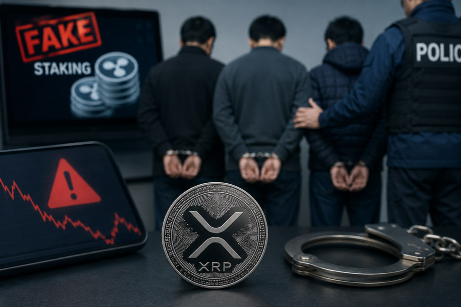 South Korean Police Arrest Three in $8.6 Million Fake XRP Staking Scheme
