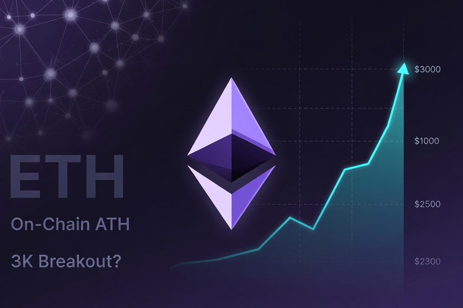 Ethereum On-Chain Activity Hits ATH as ETH Eyes $3,000 Breakout Amid Whale Accumulation