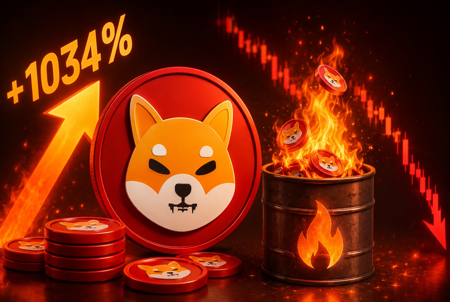 Shiba Inu Burn Rate Surges 1,034% as $30-to-$600K Success Story Fuels Optimism Despite Selloff Risks