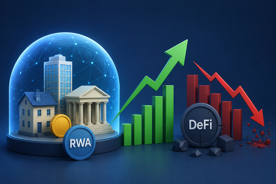 Tokenized Real-World Assets Climb to $7.4 Billion as DeFi Deposits Fall 15%