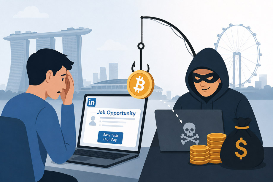 Singapore Authorities Flag $11.8 Million Crypto Losses from Fake Job Scams